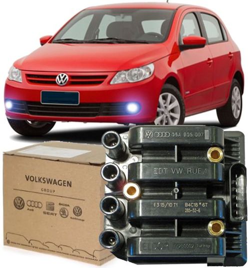 Bobina De Ignicao Gol Saveiro Voyage G5 1.0  E 1.6 Flex 2009 A 2013 06a905097 - Original
