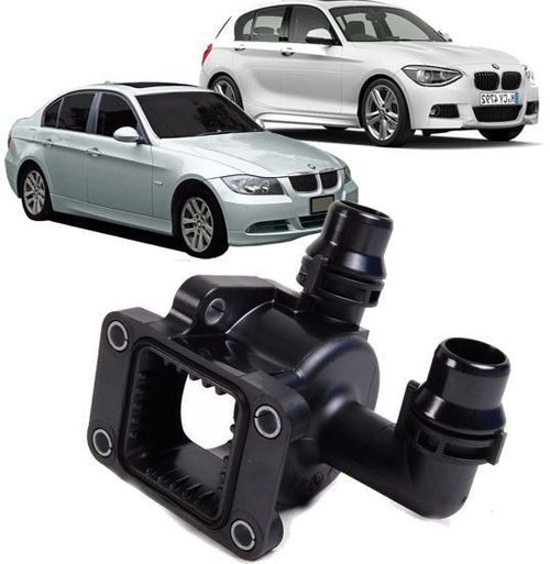 Carcaça da Valvula Termostatica Bmw 116i 118i 120i 320i X1 1.6 e 2.0 16V