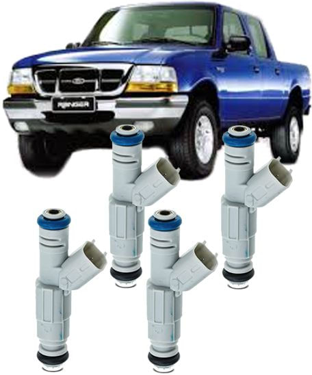 Kit 4 Bicos Injetores Ford Ranger 2.3 16V de 2001 À 2004 - 0280156155 / 1l5g-ba