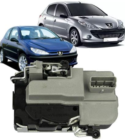 Fechadura Trava Eletrica Porta Dianteira Esquerda Peugeot 206 207 Hoggar