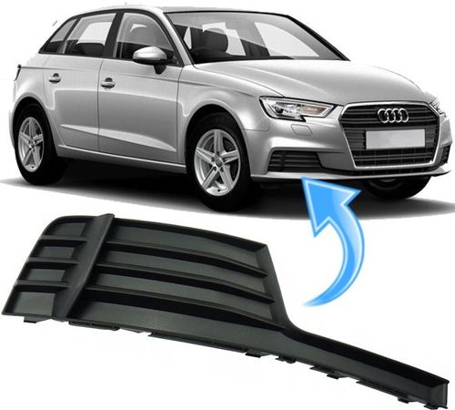 Grade Moldura Do Farol De Milha Audi A3 Sportback 1.4 Tfsi De 2017 À 2019 - Direito