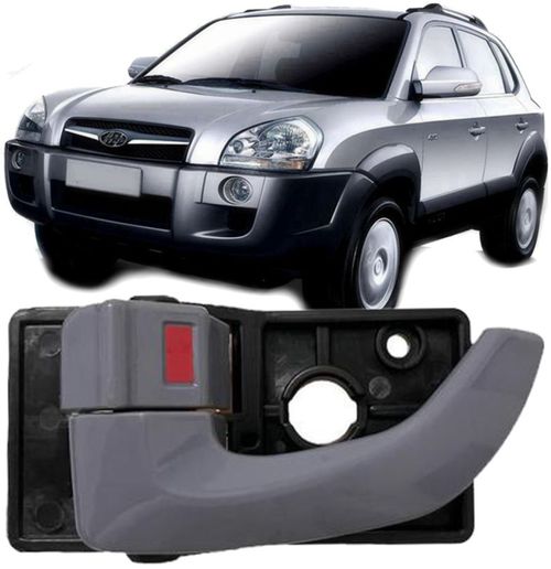 Macaneta Interna Porta Esquerda Tucson De 2006 À 2014 - Cinza