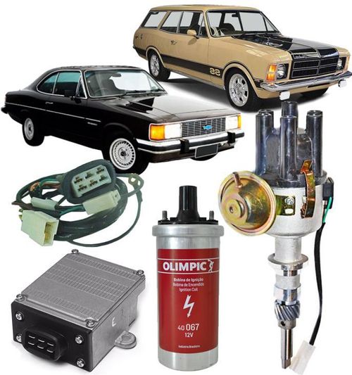 Kit Ignicao Eletronica com Distribuidor Opala e Caravam 6cc Novo