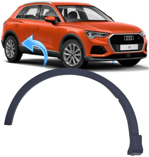 Moldura Friso do Paralama Traseiro Audi Q3 1.4 Black S Tronic de 2020 À 2023 - Ld Direito