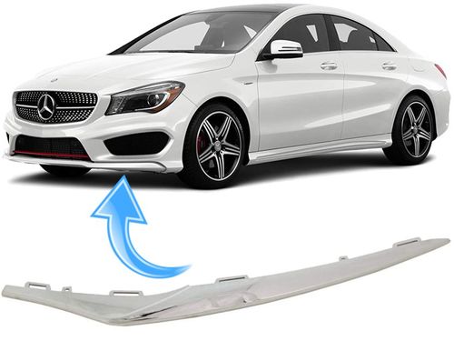 Friso Parachoque Dianteiro Mercedes Cla250 2.0 Sport de 2016 À 2019 Cromado - Esquerdo