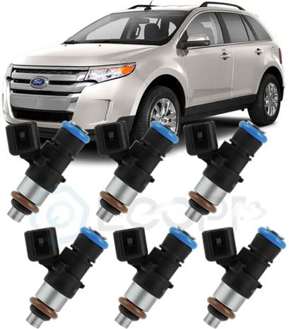 Kit 6 Bicos Injetores Ford Edge 3.5 V6 24v Gasolina de 2008 a 2018 - 02801581 - Original