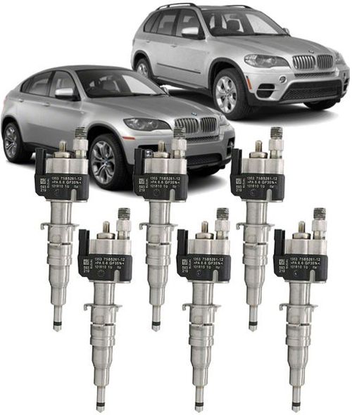 Kit 06 Bicos Injetores Bmw 135i 335 535 640 740 X3 X5 X6 Z4 10181010