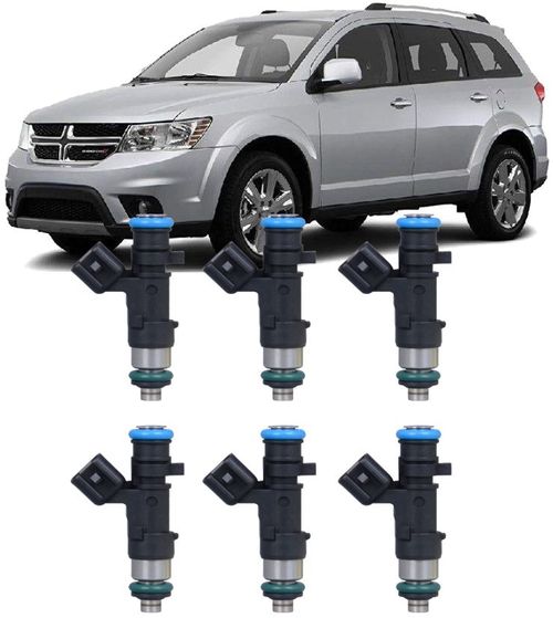 Kit 6 Bicos Injetor Journey 2.7 V6 Sxt a Gasolina de 2008 a 2011 - 0280158028