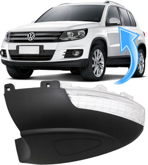 Pisca Seta Retrovisor Tiguan De 2009 À 2018 - Ld Esquerdo