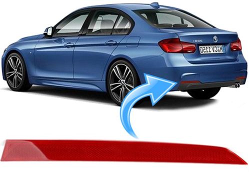 Olho de Gato Refletor Parachoque Traseiro Bmw 320i 328i 330i 335i M Sport de 2016 À 2019 - Esquerdo
