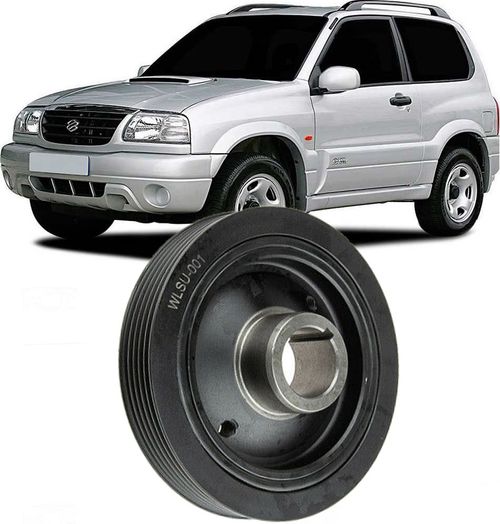 Polia do Virabrequim Tracker 2.0 99 À 09 Grand Vitara 99 À 2005