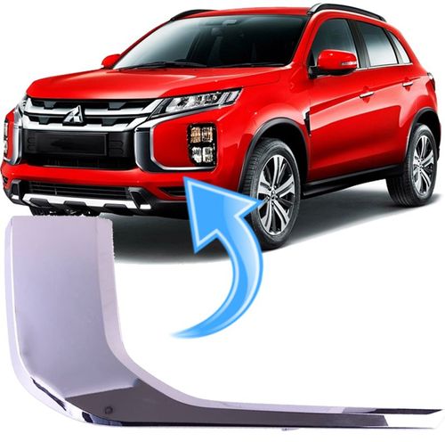 Moldura Inferior Cromada Parachoque Outlander Sport Asx de 2020 À 2022 - Esquerdo