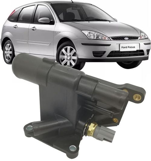 Carcaca da Valvula Termostatica Focus e Ecosport 2.0 16V Duratec Fusion 2.3 - com Sensor