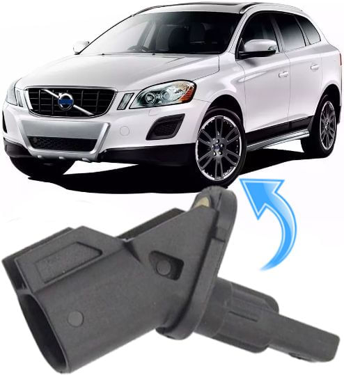 Sensor Freio Abs Dianteiro Volvo Xc60 C30 C70 S40 V50 6g9n-2b372-Cb - Ld Esquerdo