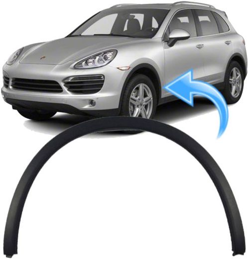 Moldura Friso do Paralama Dianteiro Porsche Cayenne de 2011 À 2019 - Ld Esquerdo