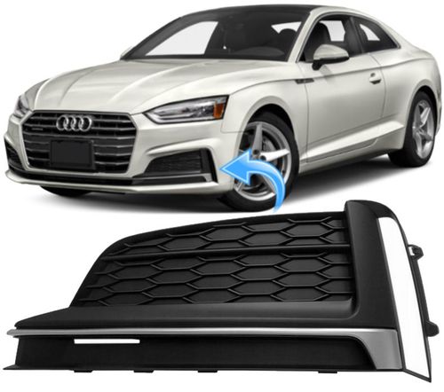 Grade Moldura do Farol de Milha Audi A5 Sportback 2.0 16V Tfsi Ambition Plus 2017 e 2018 - Esquerdo