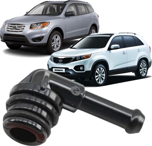 Conector da Carcaça Termostatica Azera 3.0 Santa Fé Sorento 3.5 V6