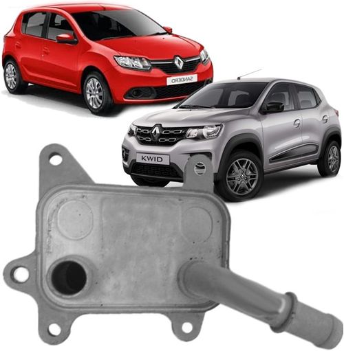 Resfriador Trocador de Calor Motor Logan Sandero Kwid 1.0 12V 3cc de 2017 À 2023 - 213053566r