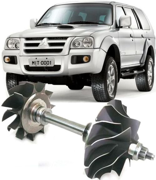 Eixo Rotor Da Turbina L200 2.5 e Pajero 2.8 Diesel - TF035 E TD04