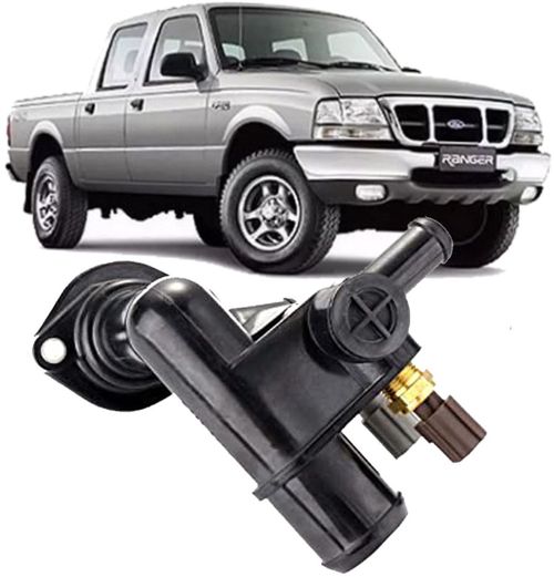 Carcaça da Valvula Termostatica Ranger 2.5 À Gasolina de 1998 À 2001