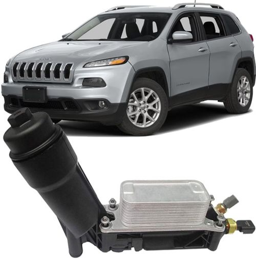 Radiador Resfriador de Oleo Motor Cherokee 3.2 V6 Gasolina de 2014 À 2020