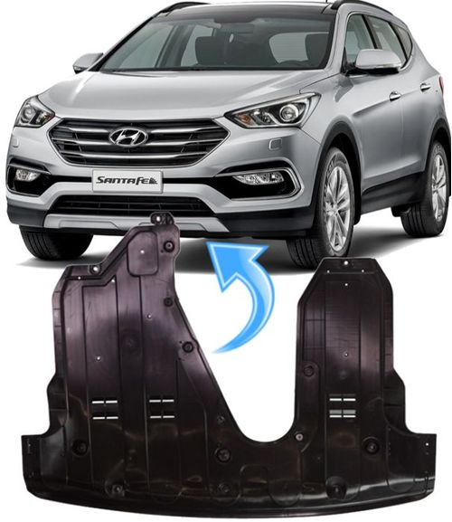 Protetor Carter Hyundai Santa Fé 3.3 V6 À Gasolina Tração 4x4 de 2014 À 2019