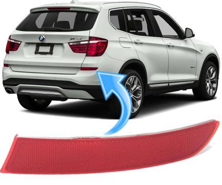 Olho de Gato Refletor Parachoque Traseiro Bmw X3 de 2015 À 2017 - Direito