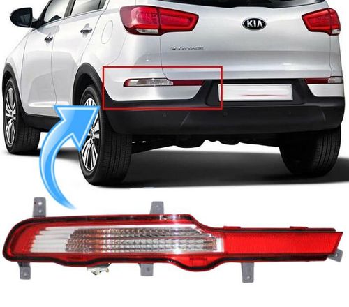 Lanterna de Neblina Parachoque Traseiro Kia Sportage de 2011 À 2015 - Ld Esquerdo