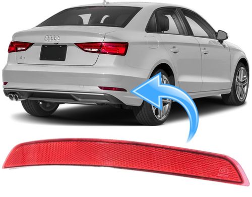 Refletor Olho Gato Parachoque A3 Sedan Ambition 1.8 Tfsi 2014 À 2016 - Direito