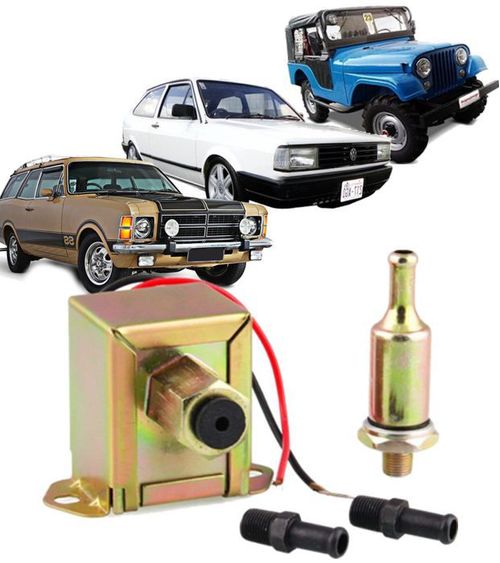 Bomba Gasolina e Álcool Elétrica Universal Carburador 12v