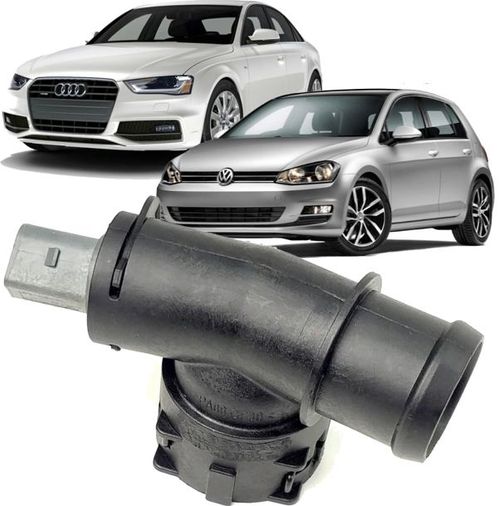 Flange Agua da Mangueira Inferior do Radiador Audi A3 e Golf Gti - 5q0122291t