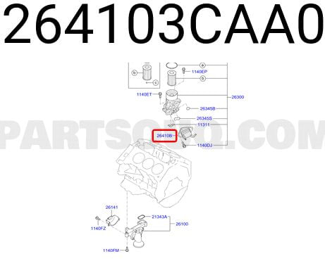 Radiador Resfriador de Oleo do Motor Santa Fé Sorento 3.5 V6 de 2010 À 2015 - 26410-3caa0