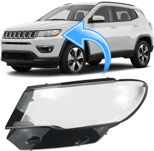Lente Farol Compass 2.0 Flex ou Diesel de 2017 À 2021 - Ld Esquerdo
