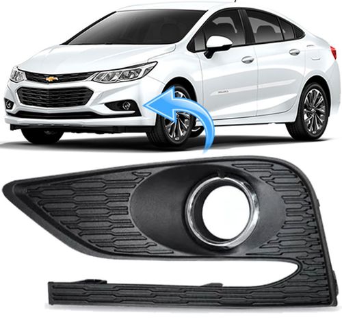 Moldura Farol Milha Cruze Sedan 1.4 Turbo Lt e Ltz de 2017 À 2019 - Esquerdo