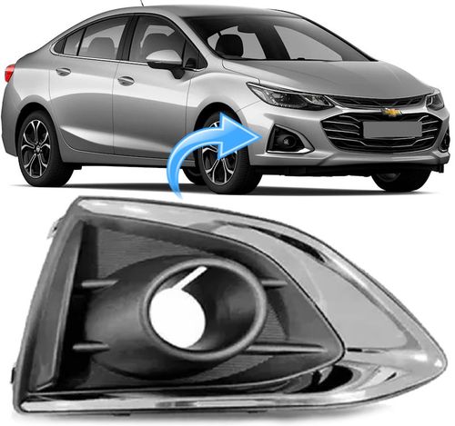 Moldura Farol Milha Cruze Sedan 1.4 Premier e Lt de 2020 À 2023 - Direito