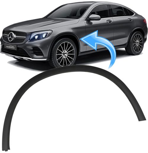 Moldura Paralama Mercedes Glc250 de 2016 À 2019 - Dianteiro Esquerdo
