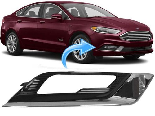 Moldura Grade Farol de Milha Fusion Titanium de 2017 À 2020 - Direito
