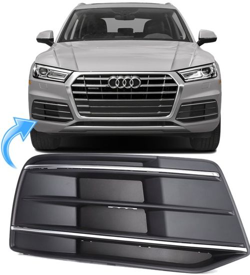 Grade Moldura do Farol de Milha Audi Q5 2.0 Tfsi S-tronic de 2017 À 2020 - Direito