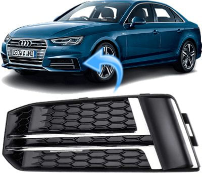 Grade Moldura Cromada do Parachoque Audi A4 B9 2.0 Tfsi Ambition de 2017 À 2019 - Esquerdo