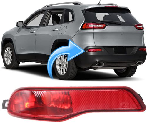 Lanterna de Neblina Parachoque Traseiro Cherokee 3.2 V6 Gasolina de 2014 À 2020 - Esquerdo