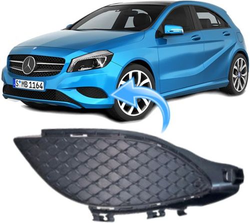 Moldura do Parachoque Mercedes Benz A200 1.6 16V Turbo Urban de 2013 À 2015 - Esquerdo