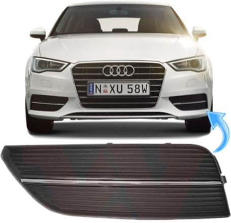 Grade Farol De Milha Audi A3 Sportback Ambiente E Attraction 1.4 Tfsi 2013 À 2016 - Esquerdo