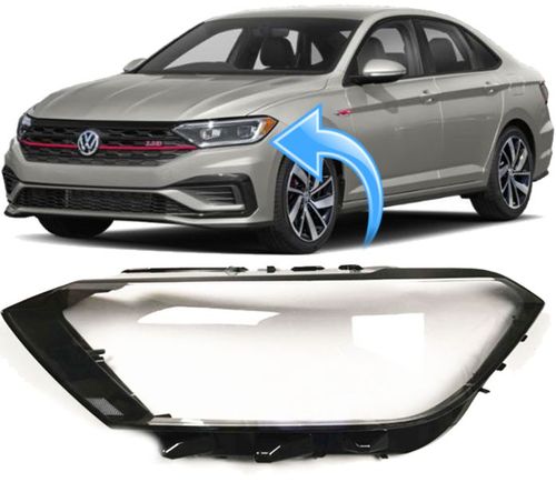Lente Farol Jetta Mk7 de 2019 À 2023 - Ld Esquerdo