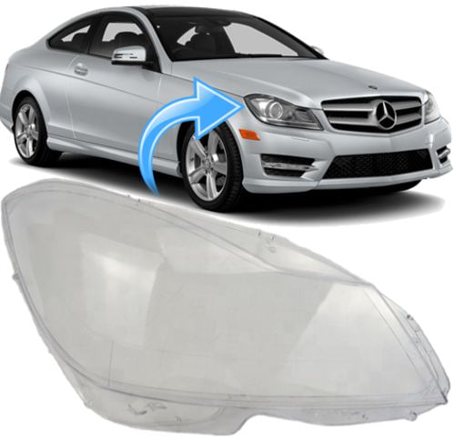 Lente Farol Mercedes C180 C200 C250 C300 de 2011 À 2014 - Ld Direito