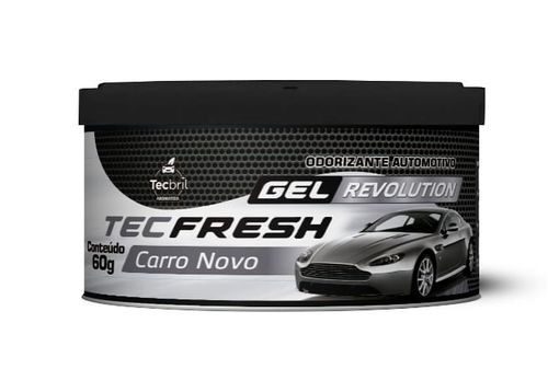 Aromatizante automotivo tecfresh gel revolution carro novo 60g - Tecbril