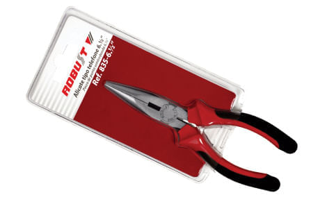 Alicate tipo telefone bico reto 1/2 / UN / Robust