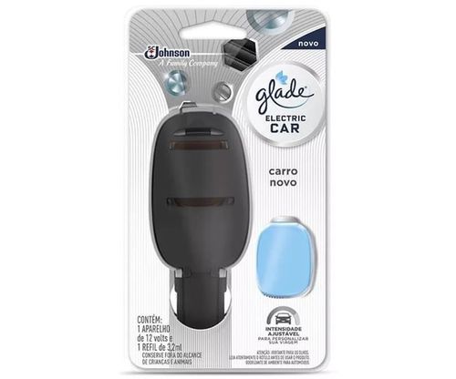 Aromatizador glade eletric car carro novo aparelho completo 3,2ml johnson   / UN / Glade
