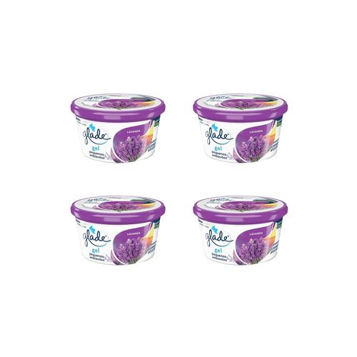 Kit 4 un aromatizador gel lavanda 70g - Glade