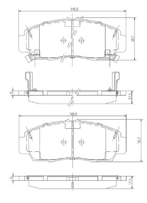 Pastilha de freio dianteiro pd1388 honda civic / UN / Frasle