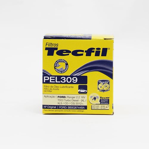 Filtro Óleo Tecfil pel309 bb3q6744ba - hu7002z